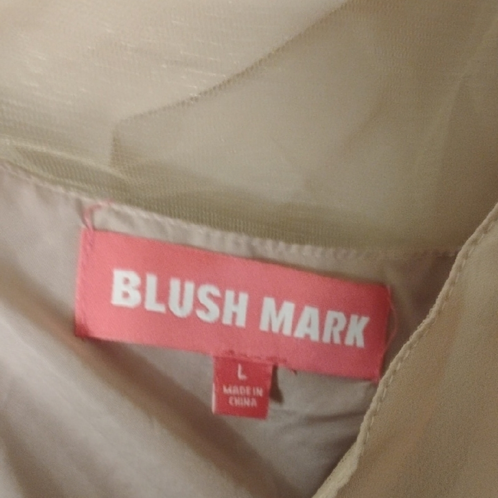 Blush Mark Elegant One-Shoulder Long Pink Dress - Picture 2 of 4